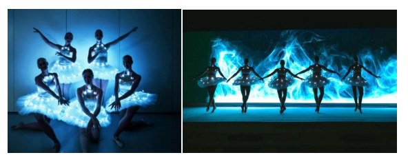LED Schneeflocken Showdance & Walk Act